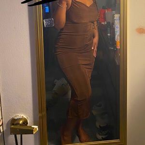 FOREVER 21 Chocolate brown, long dress